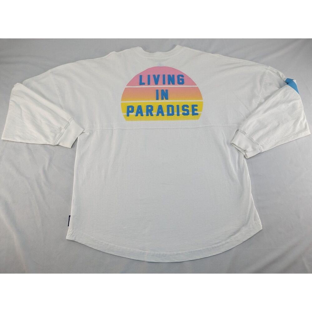 Disney Stitch Spirit Jersey Adult Medium White‎ Disney Store Long Sleeve Lilo